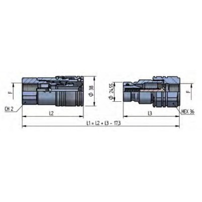 PLT1 DN20 - BG3 - ISO 12,5