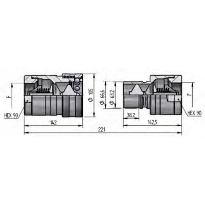 PBVX DN50 - BG8 - ISO 50