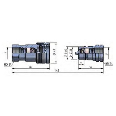 PDV1 DN20 - BG4 - ISO 19