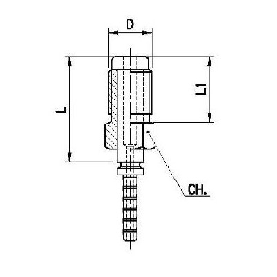 SWAGED FITTINGS FOR BRAKE HOSE MAGP0N