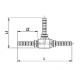 SWAGED FITTINGS FOR BRAKE HOSE TPA02N