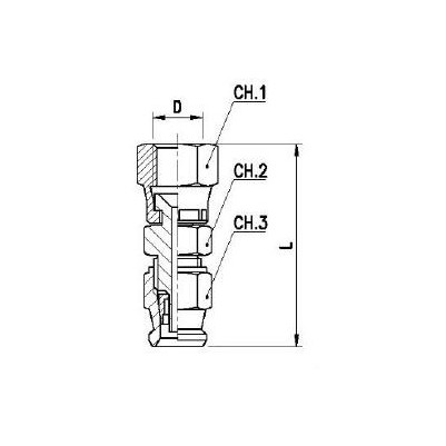 RE-USABLE FITTINGS FOR BRAKE HOSE FGAR0N