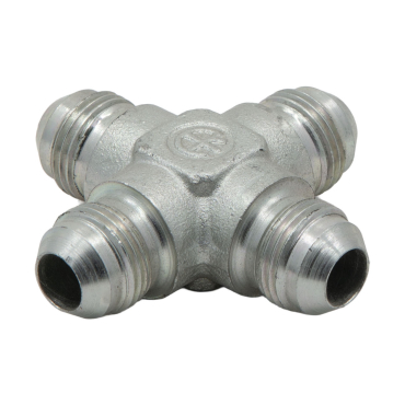 hydraulic-hose-fitting-cross-zinc-plated-steel-inch-unf-iso-din-male-male-5490