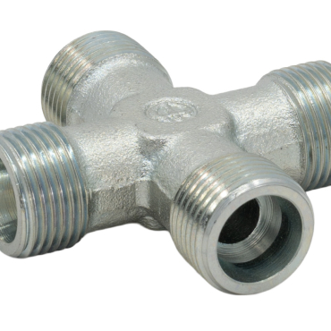 hydraulic-hose-fitting-cross-zinc-plated-steel-inch-unf-iso-din-male-male-xwkl-1